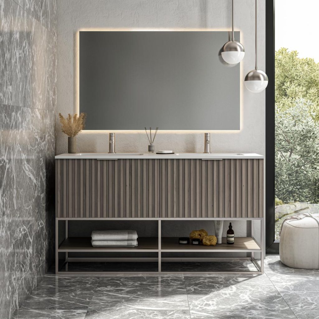 60 Inch Bathroom Vanity - Terra Collection by BemmaDesign